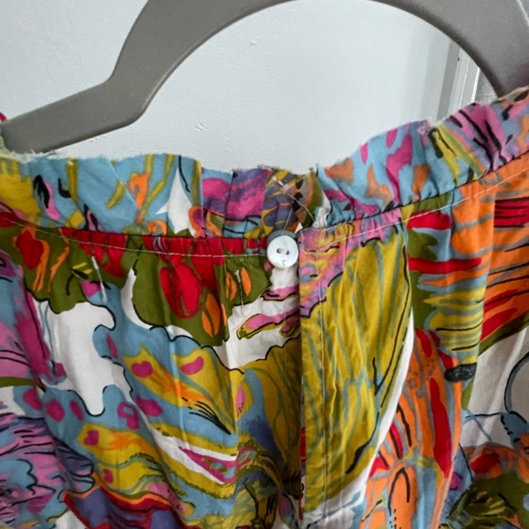 Caroline Constas Red Pink Ruffled A-line Sundress - Picture 5 of 12